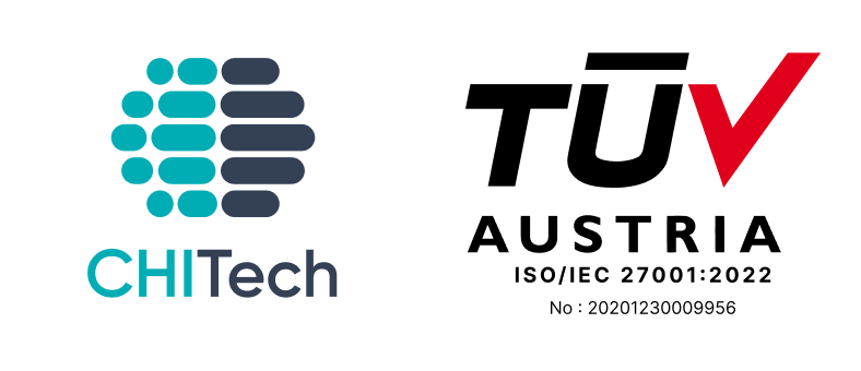 CHI Technologies - TÜV Austria ISO/IEC 27001:2022 Certified - No: 20201230009956